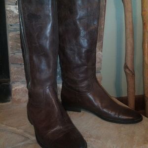 Italian leather boots